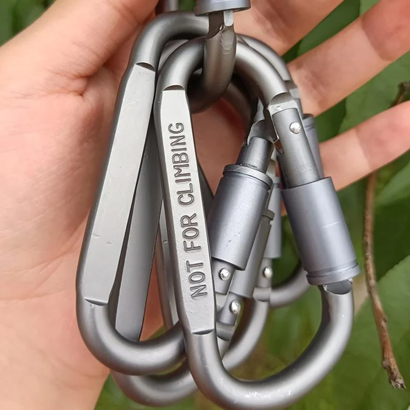 Tactical D Keychain Shape Hook Buckle Clip Climbing Army Carabiner Hanging fit Outdoor Silver camping survival edc
Tactical D Keychain Shape Hook Buckle Clip Climbing Army Carabiner Hanging fit Outdoor Silver camping survival edc