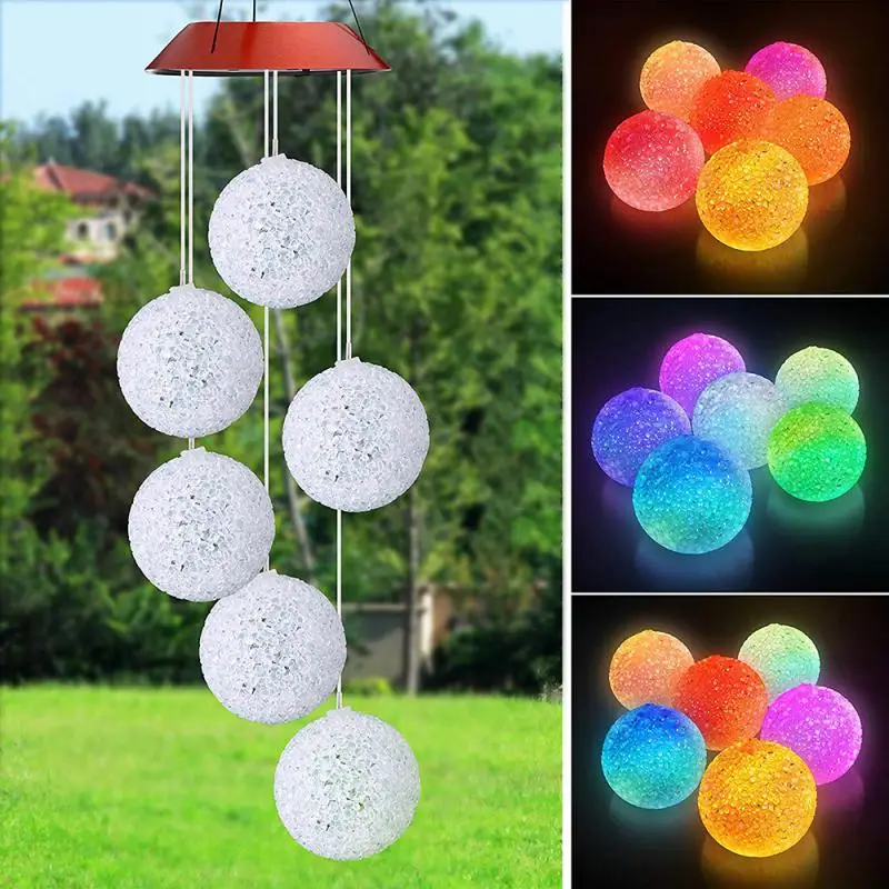 LED Solar Powered Wind Chimes Crystal Ball Heart Wind Chimes Color-Changing Outdoor Garden Hanging Pendant Waterproof Home Decor
LED Solar Powered Wind Chimes Crystal Ball Heart Wind Chimes Color-Changing Outdoor Garden Hanging Pendant Waterproof Home Decor