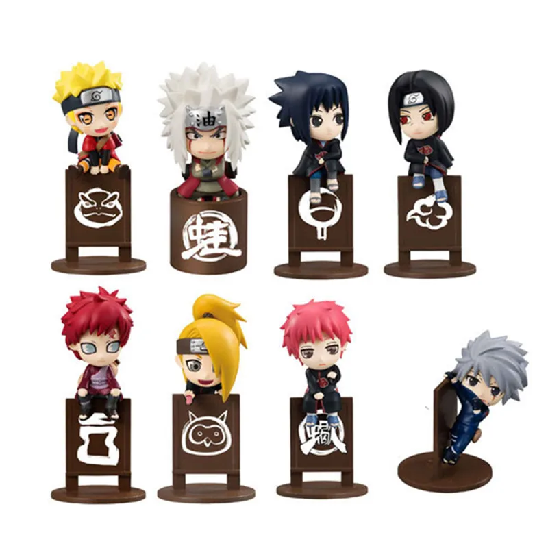 8Pcs/set Tea Art Plate Anime Naruto Action Figures Cute Kakashi Sasuke Itachi Jiraiya Deidara Gaara pvc Model Collection Toy
8Pcs/set Tea Art Plate Anime Naruto Action Figures Cute Kakashi Sasuke Itachi Jiraiya Deidara Gaara pvc Model Collection Toy