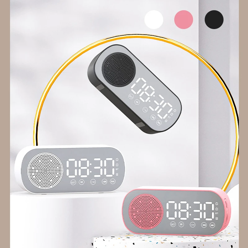 Bluetooth 5.0 Dual Alarm Clock Wireless Speakers Speaker Support TF Card FM Radio Soundbar HIFI Music Box Soundbar Altavoz
Bluetooth 5.0 Dual Alarm Clock Wireless Speakers Speaker Support TF Card FM Radio Soundbar HIFI Music Box Soundbar Altavoz