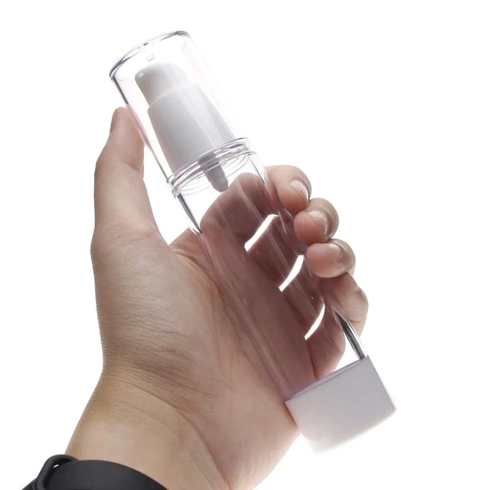 1pcs Empty Plastic Cosmetic Bottle 50Ml Travel Mini Liquid Bottles Transparent Airless Pump Vacuum Toiletries Container
1pcs Empty Plastic Cosmetic Bottle 50Ml Travel Mini Liquid Bottles Transparent Airless Pump Vacuum Toiletries Container