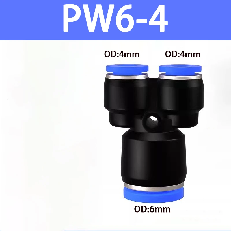 Пневматические компоненты PEG PW, быстросъемные фитинги для воздуха и воды, 4 мм, 6 мм, 8 мм, 10 мм, 12 мм, Y-образный разъем 
Пневматические компоненты PEG PW, быстросъемные фитинги для воздуха и воды, 4 мм, 6 мм, 8 мм, 10 мм, 12 мм, Y-образный разъем