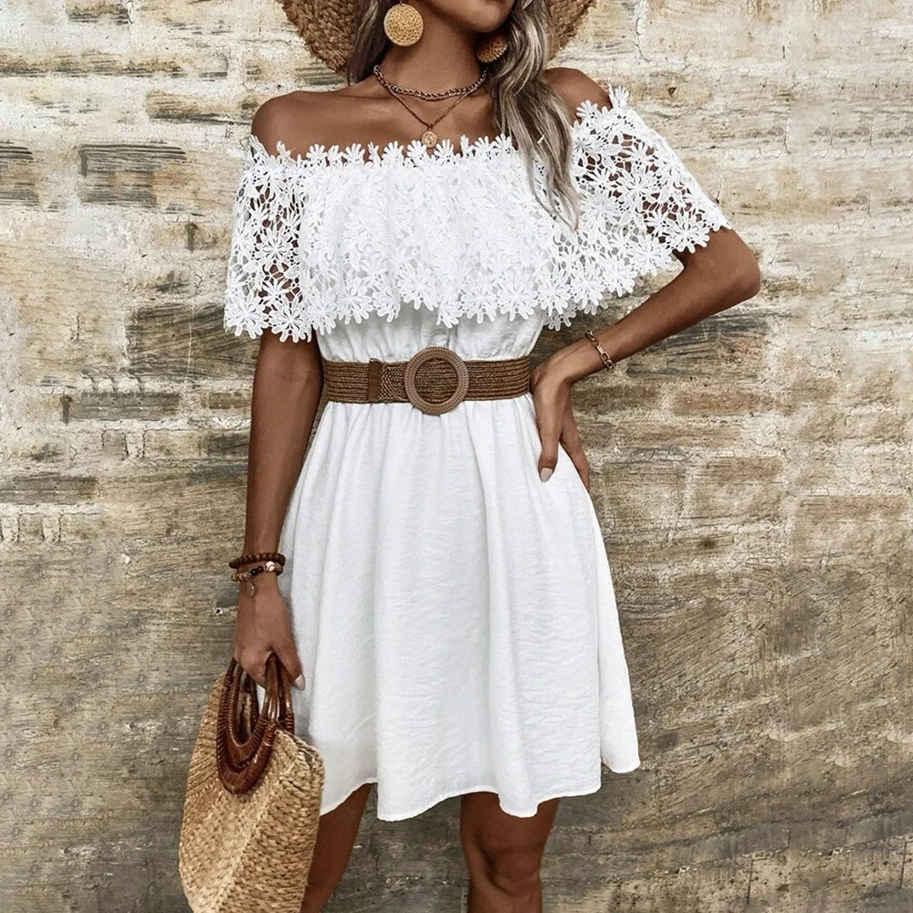 Elegant Temperament Fashion Ladies Tops Summer Lace Shirts Solid Color Hollow One Shoulder Ladies Casual Cooling Stretch Tops
Elegant Temperament Fashion Ladies Tops Summer Lace Shirts Solid Color Hollow One Shoulder Ladies Casual Cooling Stretch Tops