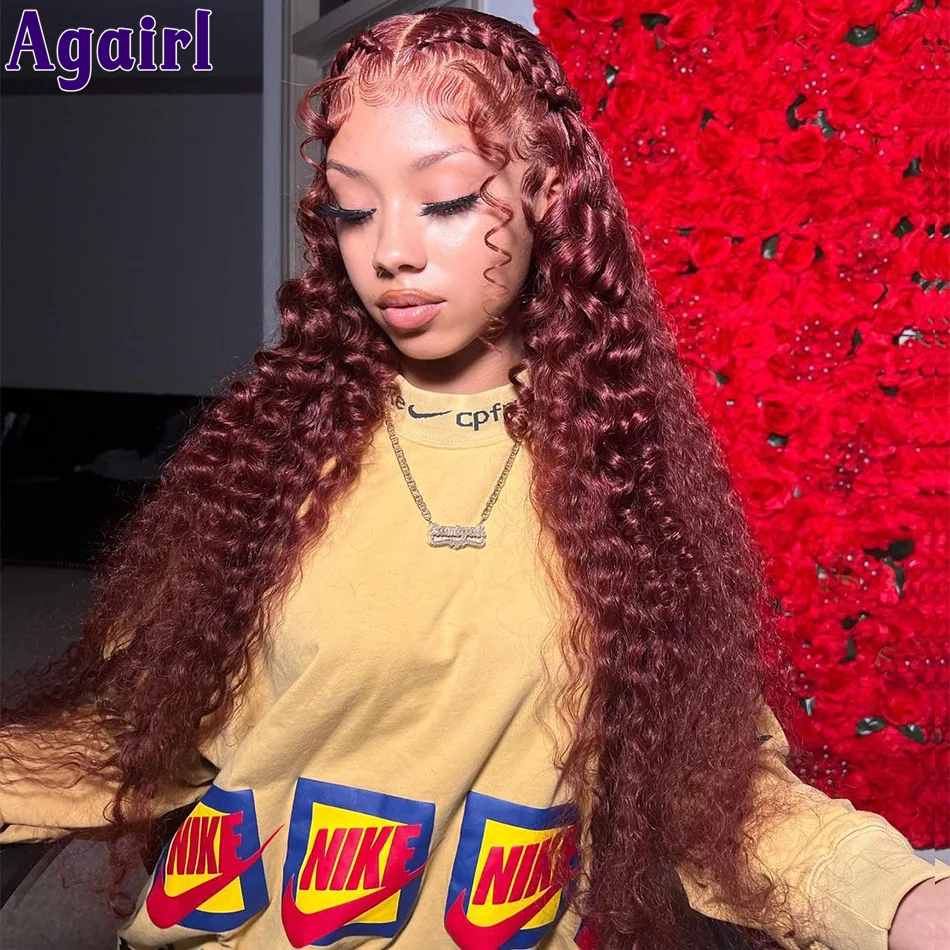 Auburn Brown Water Curly 13X6 Lace Frontal Wig Redish Brown Deep Wave Lace Front Human Hair Wig Brazilan HD 5x5 Lace Closure Wig
Auburn Brown Water Curly 13X6 Lace Frontal Wig Redish Brown Deep Wave Lace Front Human Hair Wig Brazilan HD 5x5 Lace Closure Wig