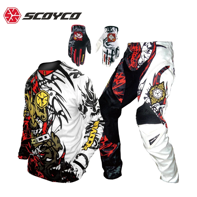 Hot Selling SCOYCO Breathable Feather Motorcycle Man Racing Riding Off-road Suit One Kit of Motocross Clothing Pants Gloves
Hot Selling SCOYCO Breathable Feather Motorcycle Man Racing Riding Off-road Suit One Kit of Motocross Clothing Pants Gloves