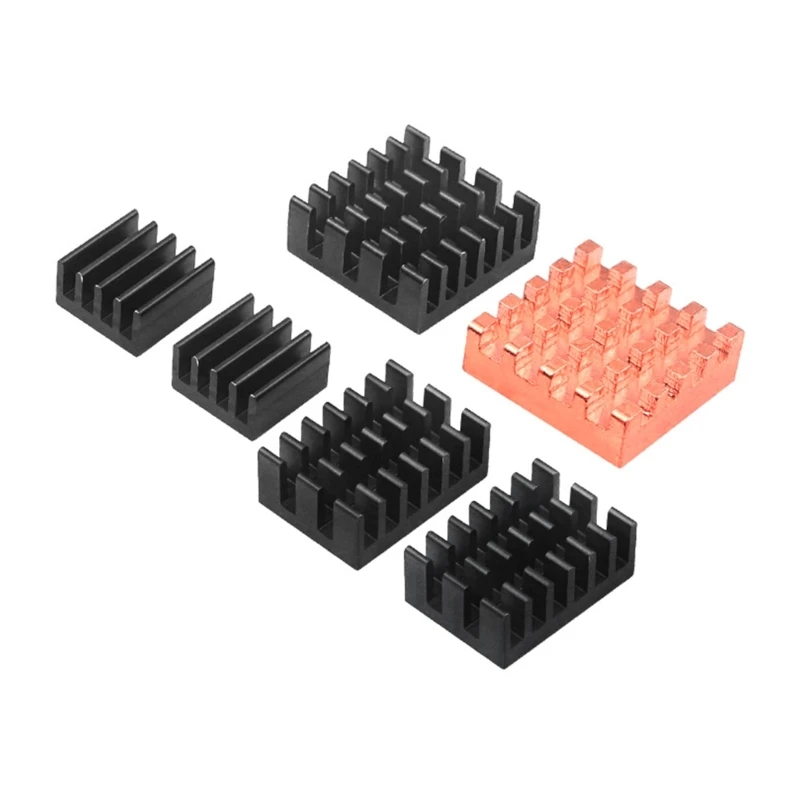6PCS Efficient Heat Dissipation Metal Heat Sink with Adhesive Tape for Banana Board Good Thermal Conductivity
6PCS Efficient Heat Dissipation Metal Heat Sink with Adhesive Tape for Banana Board Good Thermal Conductivity