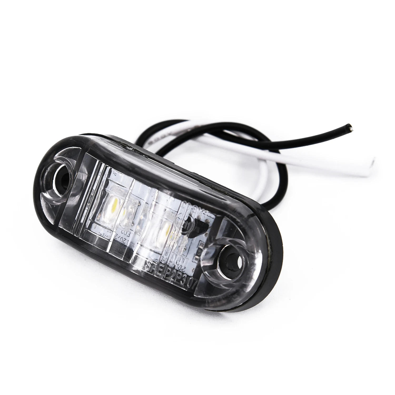 12V 2pcs White Side Marker Lights Tail Set Waterproof 0.5W Plastic LED Lamp Car Truck Trailer Caravan Durable Car Accessories
12V 2pcs White Side Marker Lights Tail Set Waterproof 0.5W Plastic LED Lamp Car Truck Trailer Caravan Durable Car Accessories