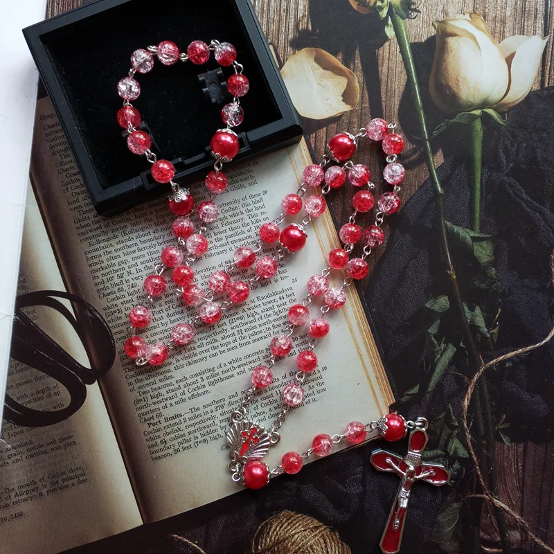 11 Style Vintage Crackle Rosary Necklace for Women Men Virgin Mary Religious Pendant Jesus Acrylic Prayer Beads Cross Round Card
11 Style Vintage Crackle Rosary Necklace for Women Men Virgin Mary Religious Pendant Jesus Acrylic Prayer Beads Cross Round Card