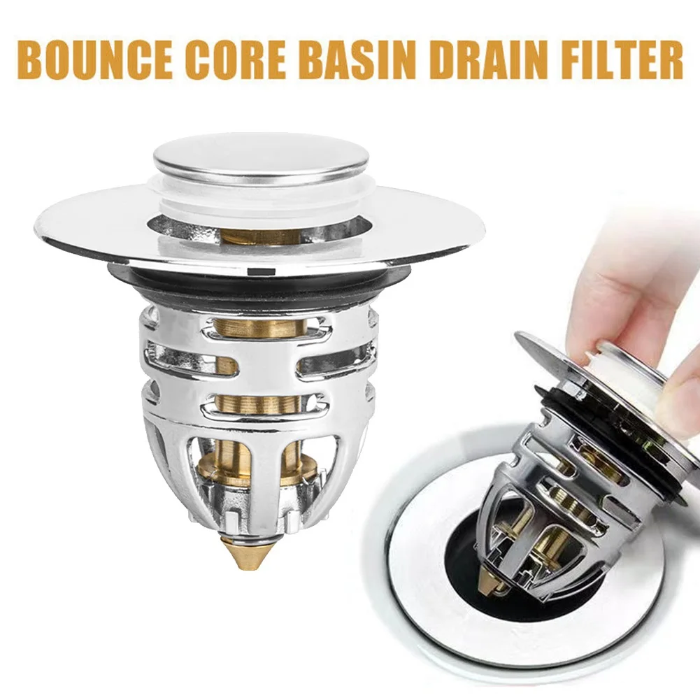 Bathroom Sink Plug Stopper Wash Basin Core Bounce Up Drain Filter Shower Sink Filter Plug Kitchen Bathtub Stopper Accessories
Bathroom Sink Plug Stopper Wash Basin Core Bounce Up Drain Filter Shower Sink Filter Plug Kitchen Bathtub Stopper Accessories