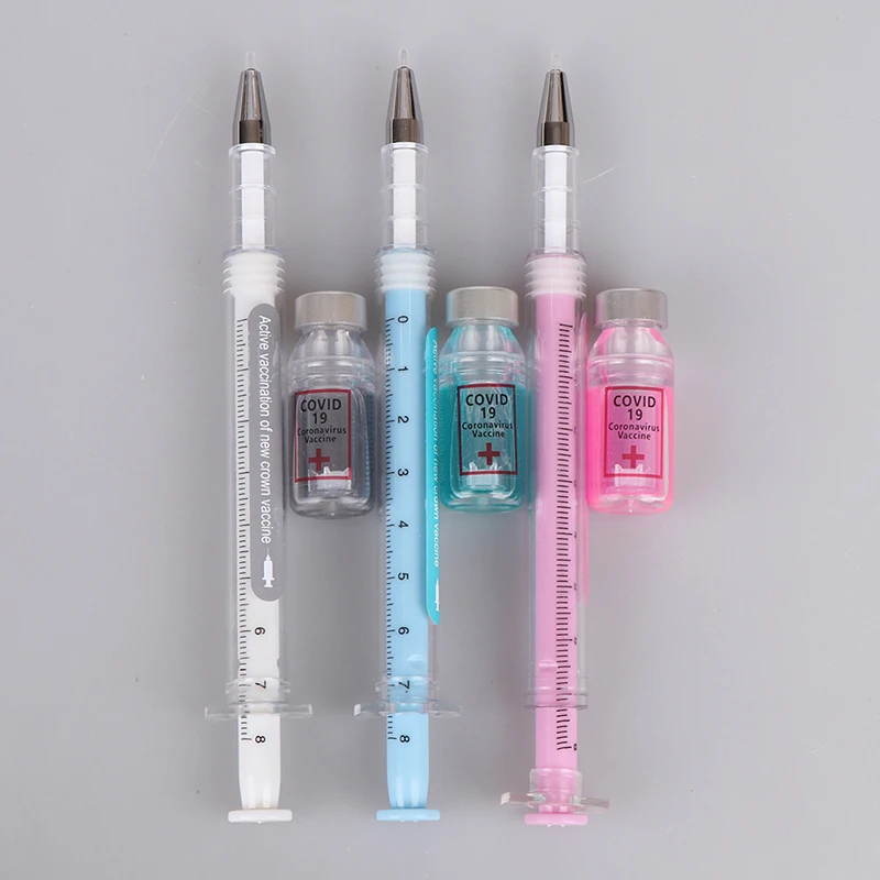 

1pcs Injection Ballpen Doctor Nurse Ball Point Pen 0.5mm Office School Stationery Pen Syringe Needle Ballpoint Pen random color