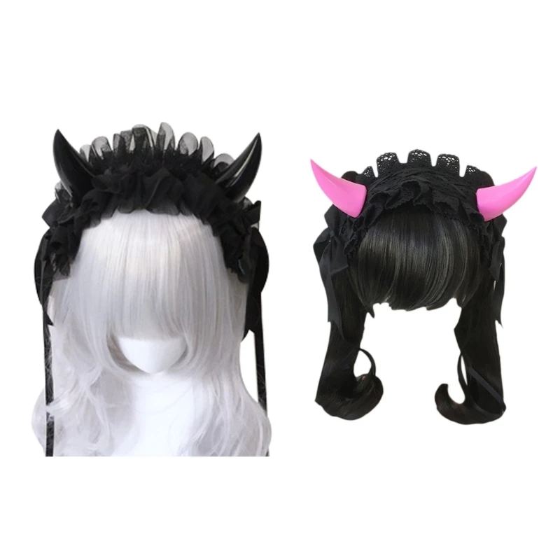 Cartoon Devil Horn Shape Hair Hoop Cute Live Broadcast Hair Holder Halloween Party Costume Headwear for Children Adult T8NB
Cartoon Devil Horn Shape Hair Hoop Cute Live Broadcast Hair Holder Halloween Party Costume Headwear for Children Adult T8NB