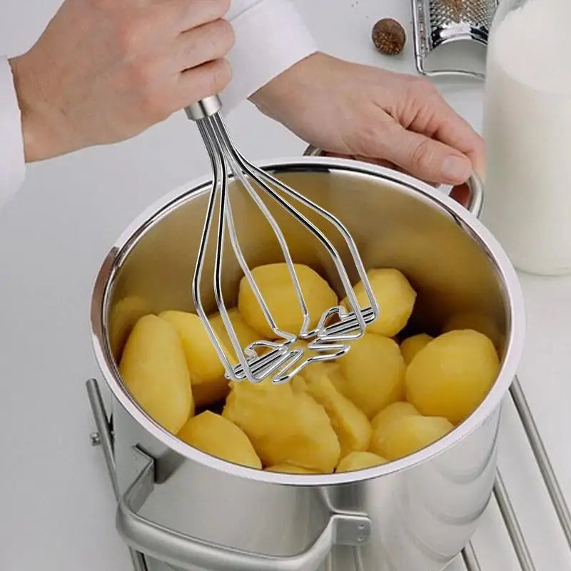 1PC Stainless Steel Potato Masher Potato Crusher Wave Shape Cutter Kitchen Accessories Kitchen Gadget Cooking Tools
1PC Stainless Steel Potato Masher Potato Crusher Wave Shape Cutter Kitchen Accessories Kitchen Gadget Cooking Tools