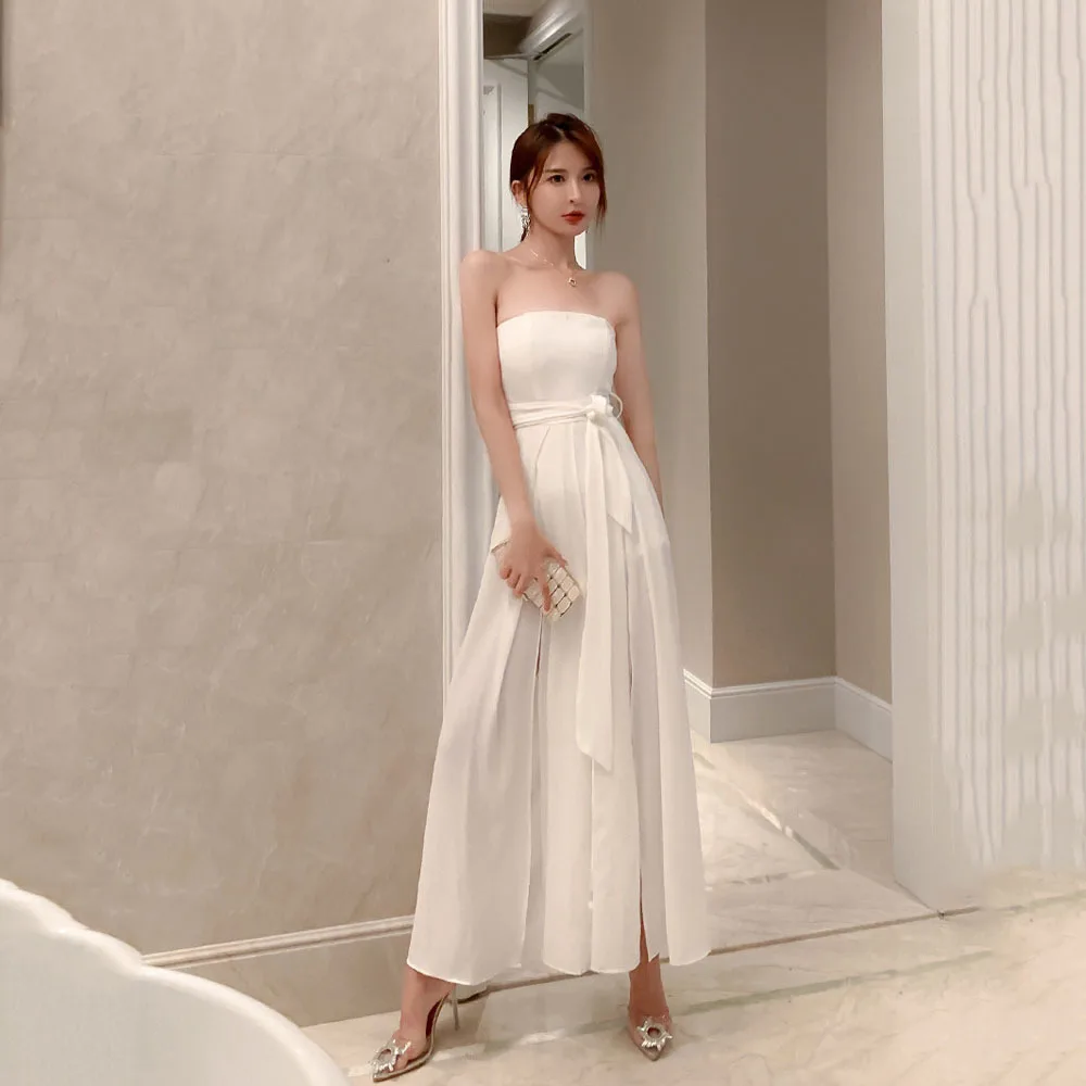 Women's Jumpsuit 2022 Sleeveless Tube Top Sexy Rompers Fairy Sweet Mesh Jumpsuits Party Fashion Off Shoulder Slit Wide Leg Pants
Women's Jumpsuit 2022 Sleeveless Tube Top Sexy Rompers Fairy Sweet Mesh Jumpsuits Party Fashion Off Shoulder Slit Wide Leg Pants