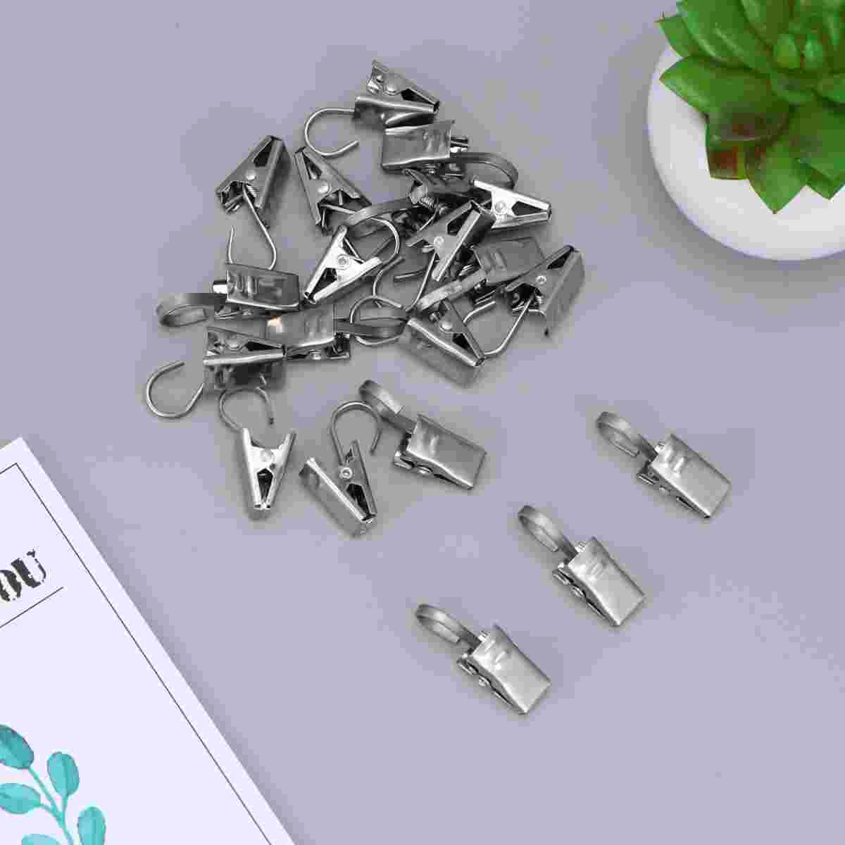 20PCS Curtain Clips Practical Rustproof Curtain Clamps Curtain Hook Bathroom Accessories for Home Living Room
20PCS Curtain Clips Practical Rustproof Curtain Clamps Curtain Hook Bathroom Accessories for Home Living Room