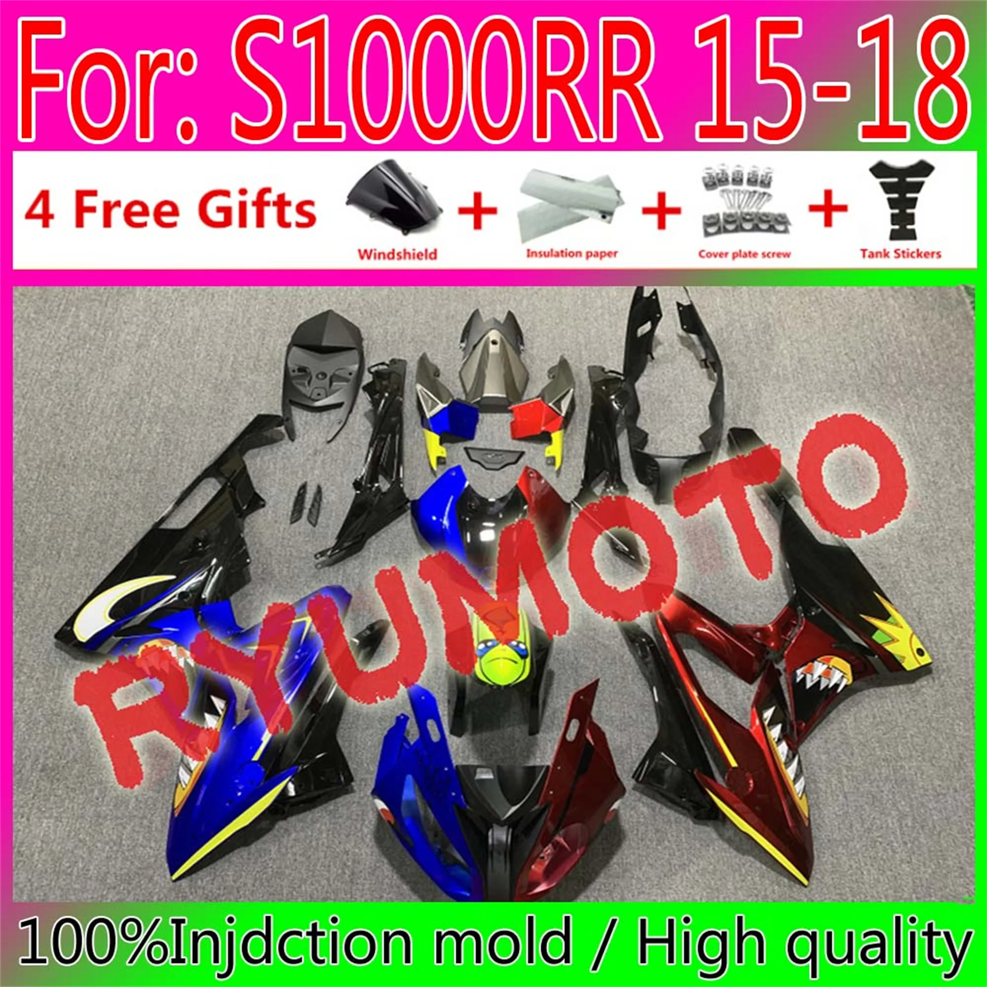 New Motorcycle Injection Mold Fairings For BMW S1000RR 15 16 17 18s 1000 RR S1000 RR 2015 2016 2017 2018 Fairing
New Motorcycle Injection Mold Fairings For BMW S1000RR 15 16 17 18s 1000 RR S1000 RR 2015 2016 2017 2018 Fairing