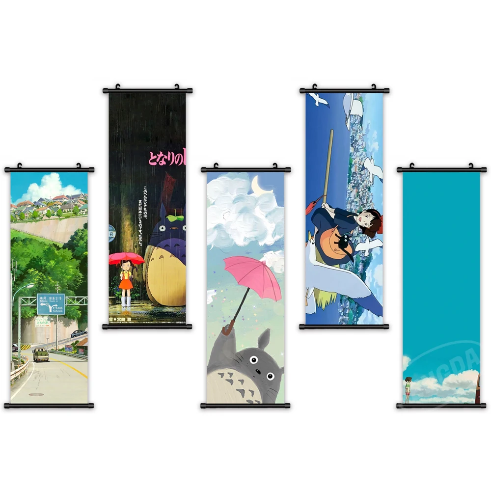 Canvas Miyazaki Hayao Home Decor Wall Art Kiki's Delivery Service Painting Plastic Totoro Hanging Scrolls Print Picture Poster
Canvas Miyazaki Hayao Home Decor Wall Art Kiki's Delivery Service Painting Plastic Totoro Hanging Scrolls Print Picture Poster