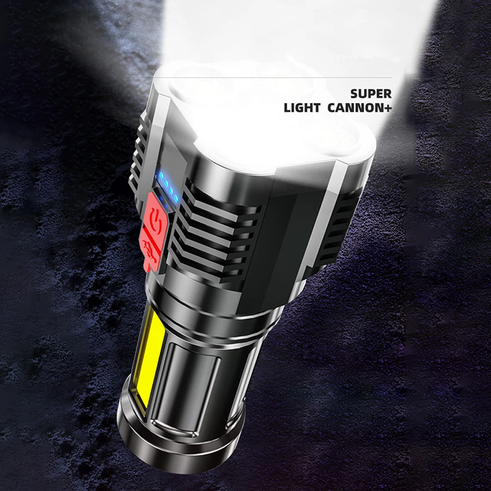 For Brightness COB Side Light Lamp Flashlight Camping Hiking 5 Heads LED Four Speed Mode PC USB Charging White
For Brightness COB Side Light Lamp Flashlight Camping Hiking 5 Heads LED Four Speed Mode PC USB Charging White