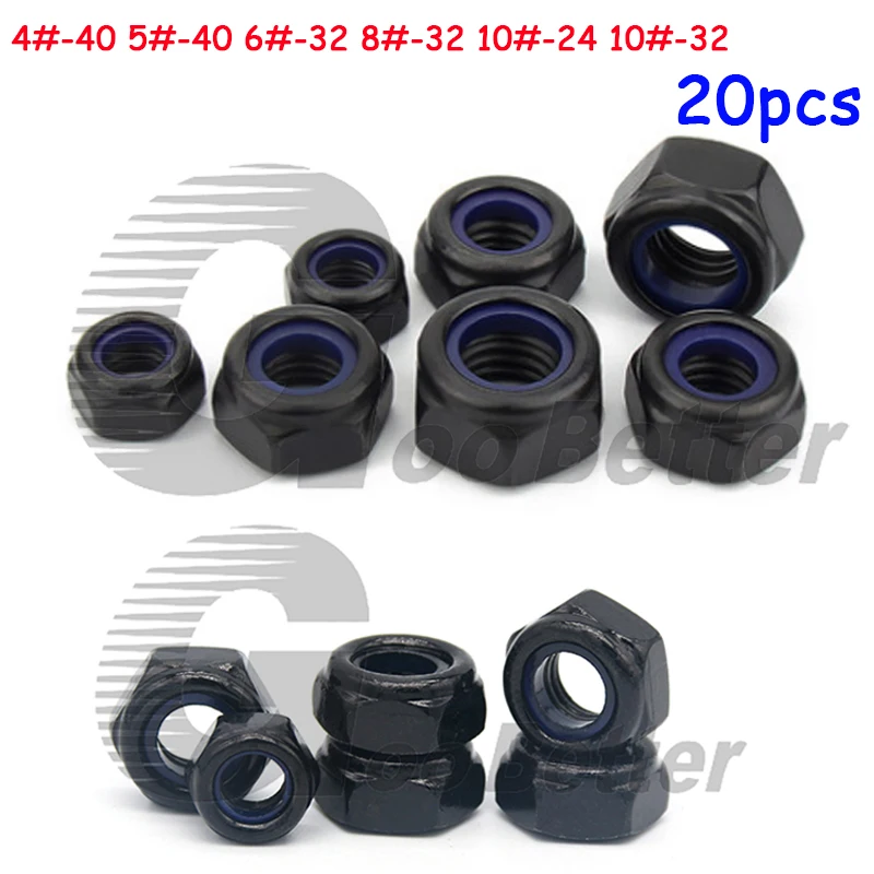 20 шт., черные цинковые нейлоновые фиксирующие гайки UNC 4 #-40 5 #-40 6 #-32 8 #-32 10 #-24 10 #-32, Необычные гайки, класс 4,8
20 шт., черные цинковые нейлоновые фиксирующие гайки UNC 4 #-40 5 #-40 6 #-32 8 #-32 10 #-24 10 #-32, Необычные гайки, класс 4,8