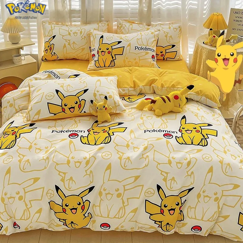 Pokemon Pikachu Cotton Four Piece Anime Printed Child Bedding Kawaii Squirtle Charmander Sheet Quilt Cover Pillowcase Boy Gift
Pokemon Pikachu Cotton Four Piece Anime Printed Child Bedding Kawaii Squirtle Charmander Sheet Quilt Cover Pillowcase Boy Gift