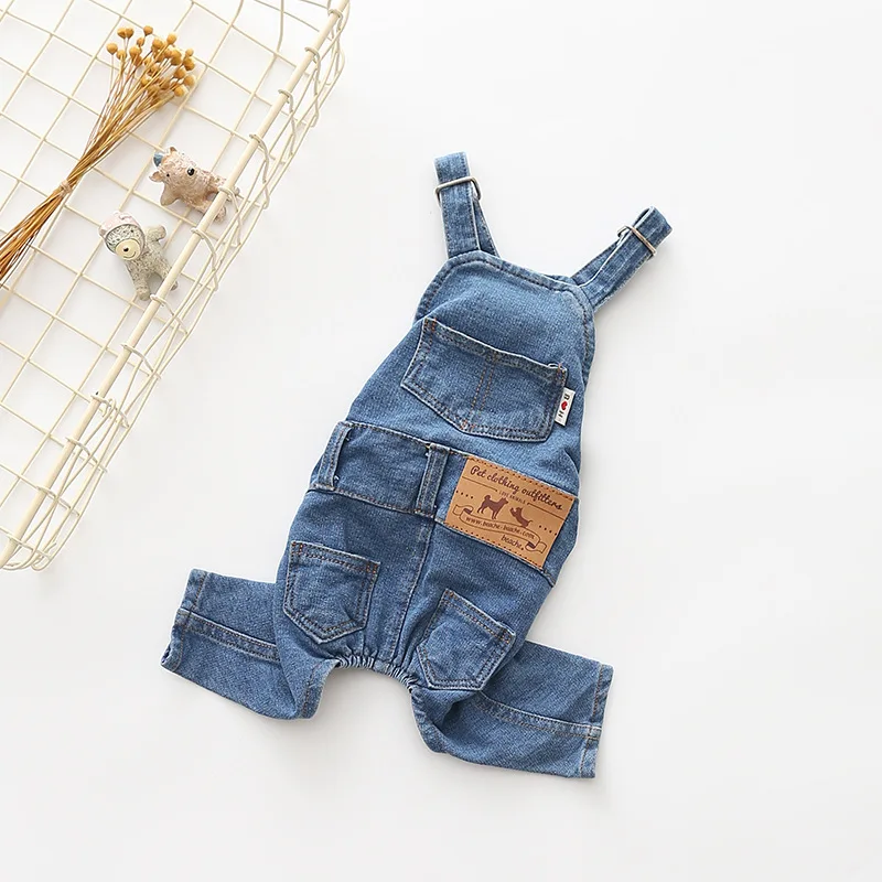 Fashion Denim Pet Dog Clothes Autumn Winter Small Medium Sized Teddy Chihuahua Bichon Elastic Jeans Pet Bib Puppy Clothes
Fashion Denim Pet Dog Clothes Autumn Winter Small Medium Sized Teddy Chihuahua Bichon Elastic Jeans Pet Bib Puppy Clothes