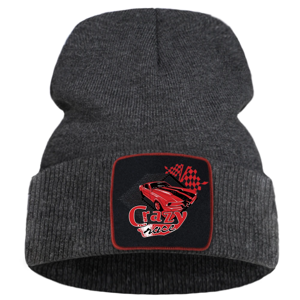 Crazy Car Cool Printing Man Knitted Hat Street Fashion Warm Winter Hats For Women Simple Casual Harajuku Men Autumn Beanie
Crazy Car Cool Printing Man Knitted Hat Street Fashion Warm Winter Hats For Women Simple Casual Harajuku Men Autumn Beanie