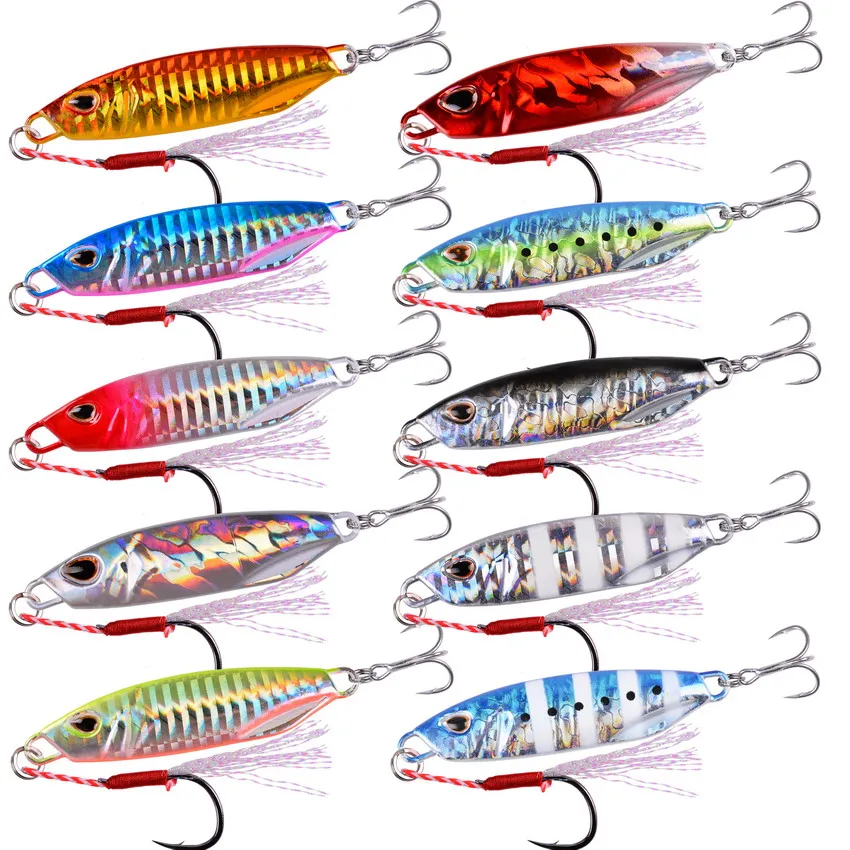 10PCS Metal Jig Fishing Lure Weights 10g-40g Trolling Hard Bait Bass Fishing Bait Tackle Trout Jigging Lure Jigs Saltwater Lures
10PCS Metal Jig Fishing Lure Weights 10g-40g Trolling Hard Bait Bass Fishing Bait Tackle Trout Jigging Lure Jigs Saltwater Lures