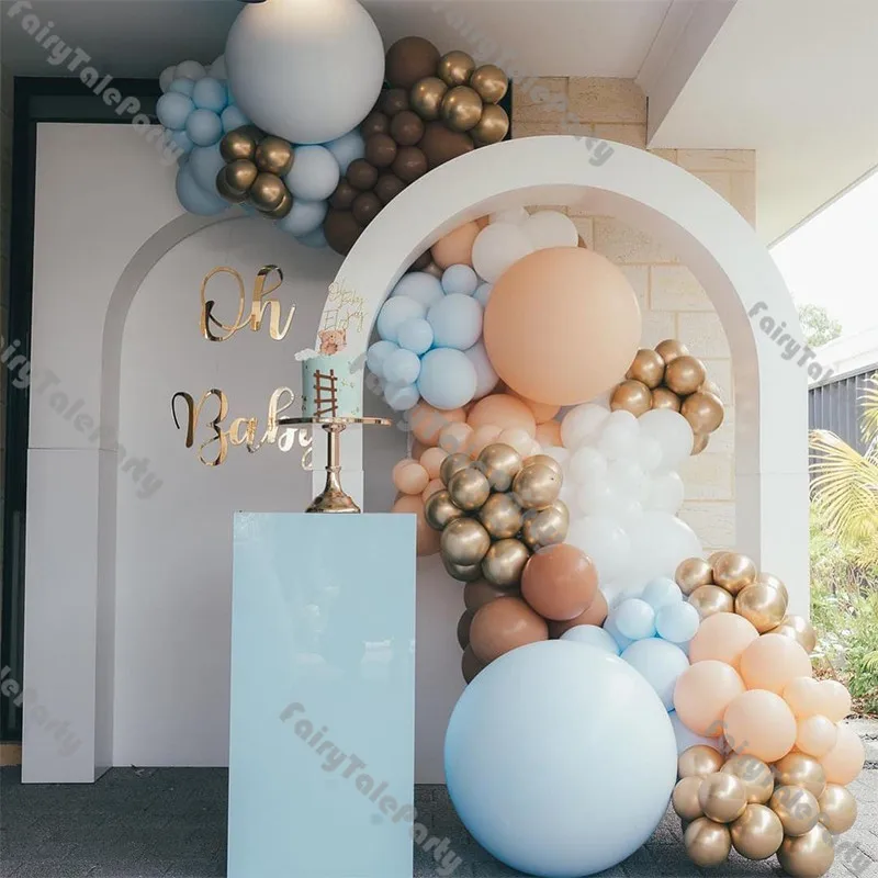 178pcs Pastel Balloon Garland Kit Retro Caramel Macaroon and Blue Balloon Arch Chrome Gold Baby Shower Birthday Party Supplies
178pcs Pastel Balloon Garland Kit Retro Caramel Macaroon and Blue Balloon Arch Chrome Gold Baby Shower Birthday Party Supplies