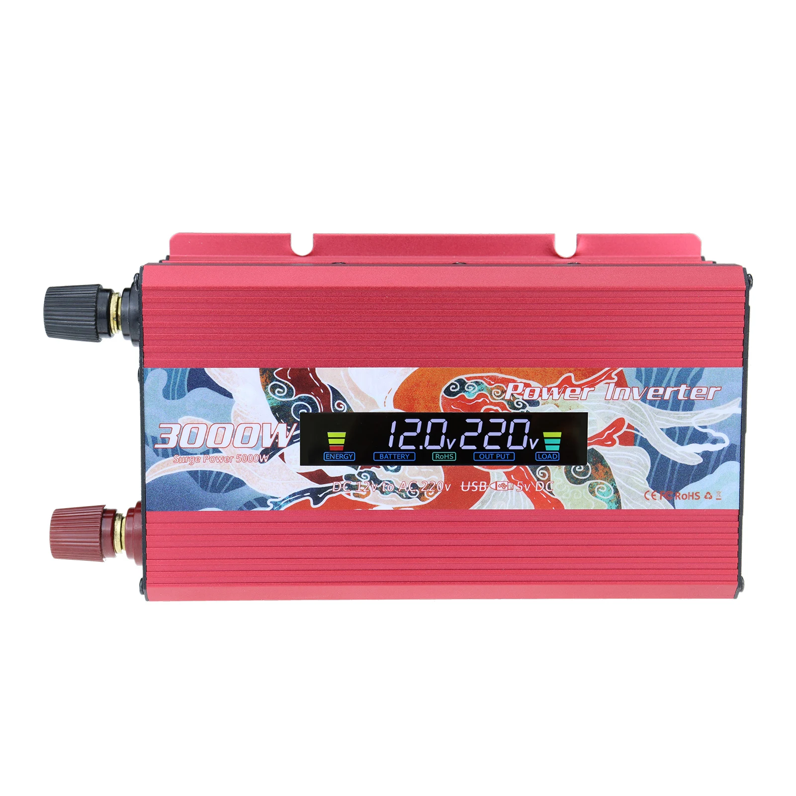 Pure Sine Waves Inverter DC 12V To AC 110V 220V Voltage 5000W Power Converter Solar Car Inverter
Pure Sine Waves Inverter DC 12V To AC 110V 220V Voltage 5000W Power Converter Solar Car Inverter
