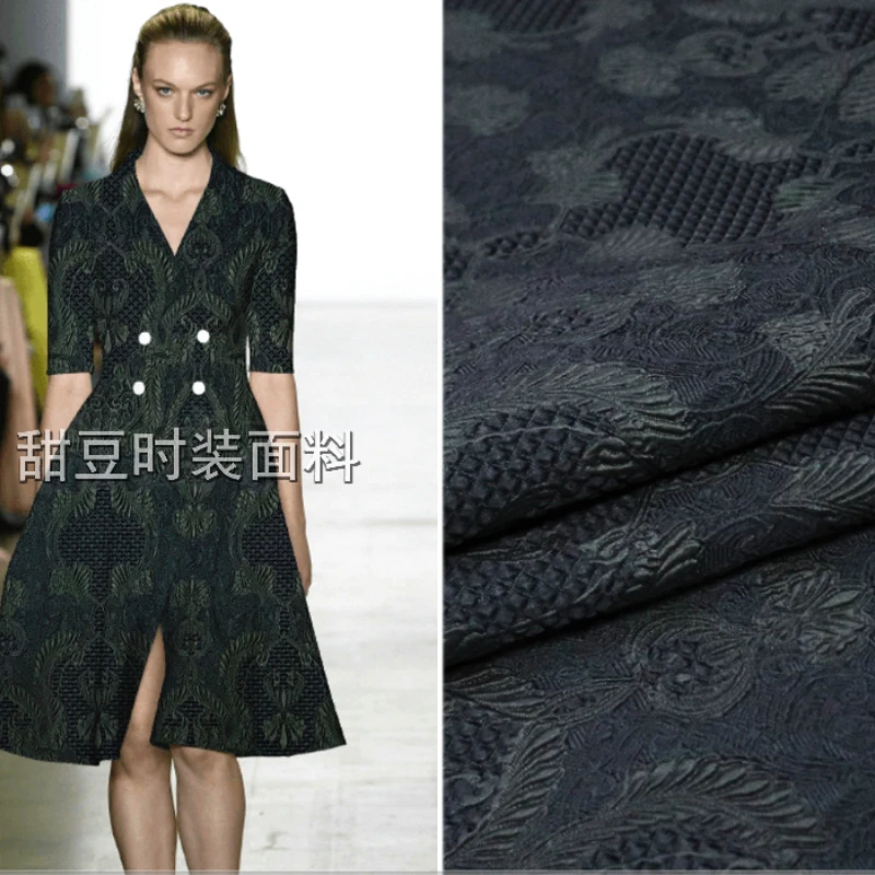 Yarn Dyed Brocade Jacquard Fabric Vintage Palace Dark Grain Dress Spring and Summer European Brand Fashion Design Sewing Cloth
Yarn Dyed Brocade Jacquard Fabric Vintage Palace Dark Grain Dress Spring and Summer European Brand Fashion Design Sewing Cloth