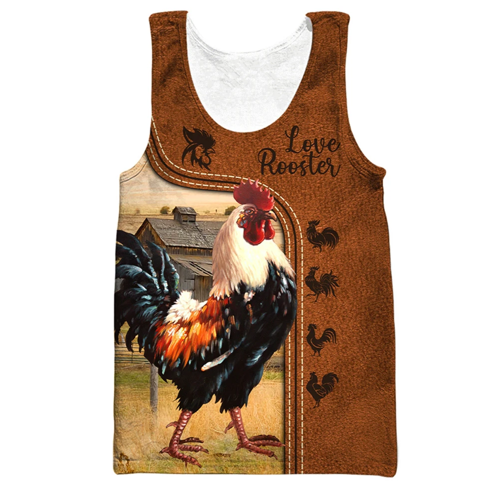 CLOOCL Brand Tank-Tops Beautiful Rooster 3D Graphics Male Vest Street Harajuku Style Fitness Sleeveless O-Neck Sports Men Tops
CLOOCL Brand Tank-Tops Beautiful Rooster 3D Graphics Male Vest Street Harajuku Style Fitness Sleeveless O-Neck Sports Men Tops