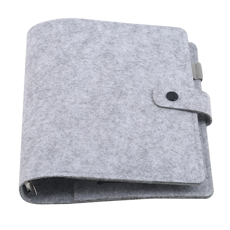 

A5 A6 Felt Shell Fabric Notebook Paper Planner Inner Page Ring Binder Stationery Gift Traveler Journal Loose Leaf Notebook