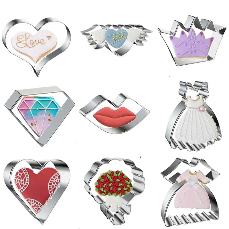 Stainless Steel Double Heart Shape Cookie Mould Valentine's Day Cookie Biscuit Pastry Cutter Mold Kitchen Accessories Tools
Stainless Steel Double Heart Shape Cookie Mould Valentine's Day Cookie Biscuit Pastry Cutter Mold Kitchen Accessories Tools