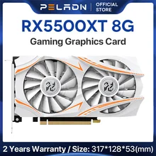 PELADN Graphics Card Amd Radeon RX 5500 XT 8GB GDDR6 Video Cards Gaming AMD GPU placa de video Desktop 8G 128Bit RX5500 XT