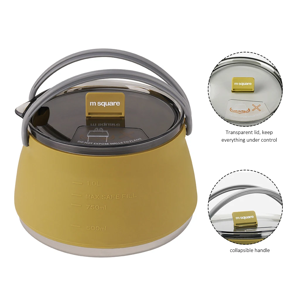 Silicone Folding Kettle Portable Field Camping Open Fire Coffee Tea Cassette Cooker Outdoor Camping Hiking Backpacking Pot
Silicone Folding Kettle Portable Field Camping Open Fire Coffee Tea Cassette Cooker Outdoor Camping Hiking Backpacking Pot