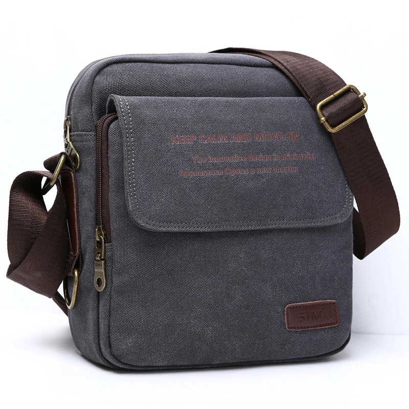 

Man Urban Daily Carry Bag High Quality Men Canvas Shoulder Bag Casual Travel Men's Crossbody Bag Male Messenger Bags 3 Size