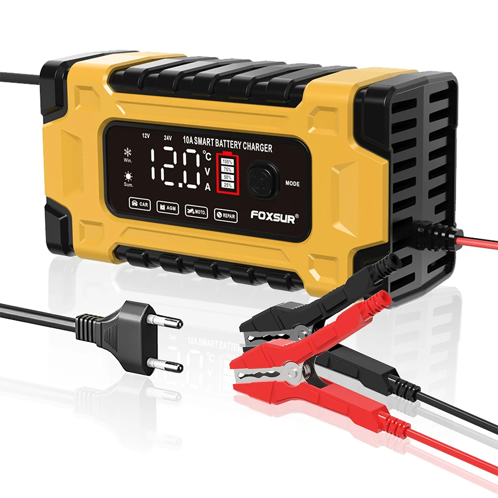 Digital Car Battery Chargers Power Puls Repair Chargers AGM GEL Wet Dry LeadAcid 12V-24V 10A Full Automatic Battery-chargers
Digital Car Battery Chargers Power Puls Repair Chargers AGM GEL Wet Dry LeadAcid 12V-24V 10A Full Automatic Battery-chargers