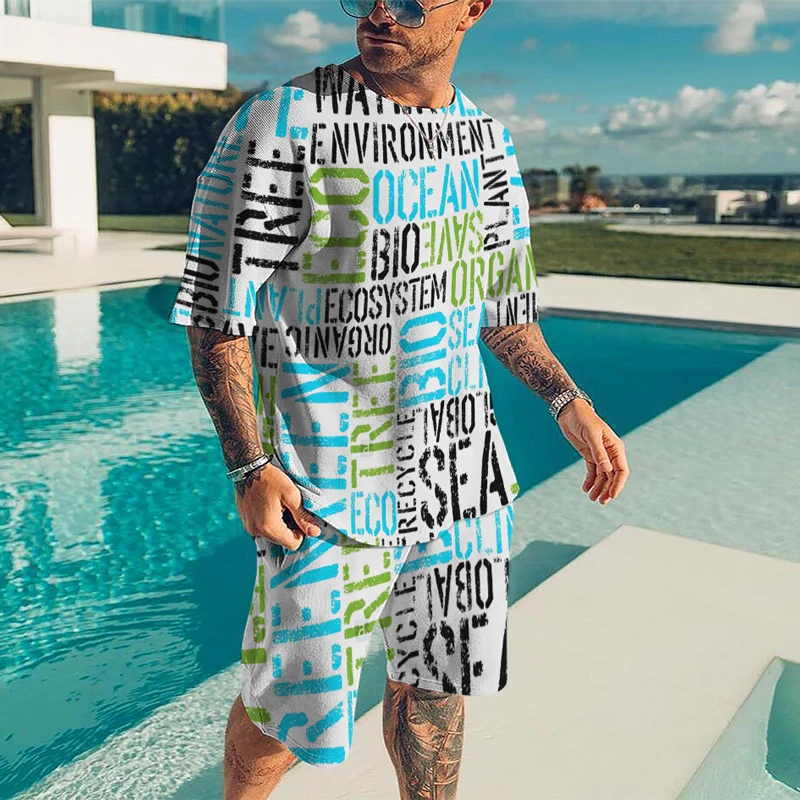 2022 Men's Custom Tracksuit Clothing Sets 3D T-shirt Sets Sports Shorts 2 Piece Suit Sportswear Casual Harajuku O Neck Streetwea
2022 Men's Custom Tracksuit Clothing Sets 3D T-shirt Sets Sports Shorts 2 Piece Suit Sportswear Casual Harajuku O Neck Streetwea