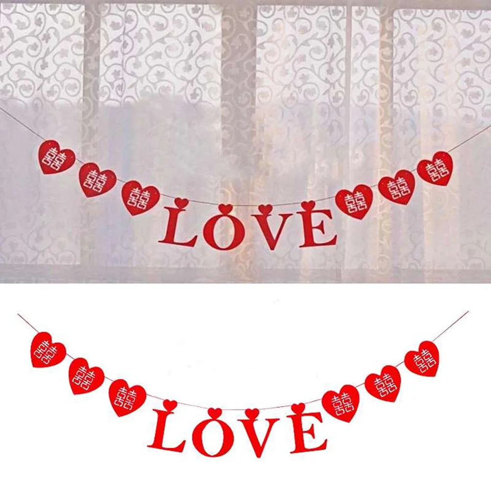 Красная романтичная влюбленная Гирлянда для украшения свадебной комнаты 
Красная романтичная влюбленная Гирлянда для украшения свадебной комнаты