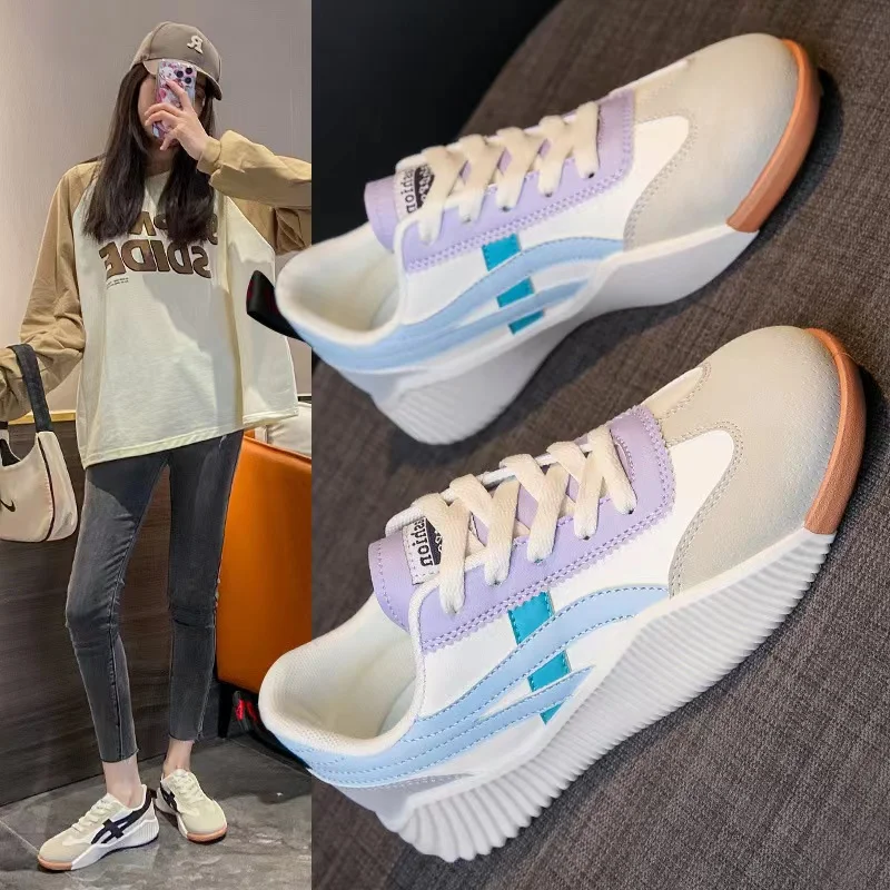 2023 Spring and Autumn Korean Versatile Little White Shoes Women's Fashion Breathable Casual Running Shoes Student Style
2023 Spring and Autumn Korean Versatile Little White Shoes Women's Fashion Breathable Casual Running Shoes Student Style