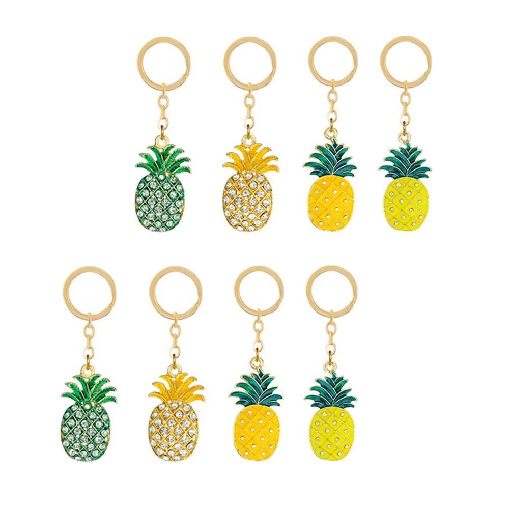 8 Pcs Pineapple Keychain Holder Car Ornament Creative Fruit Alloy Chains Rhinestone Gift
8 Pcs Pineapple Keychain Holder Car Ornament Creative Fruit Alloy Chains Rhinestone Gift