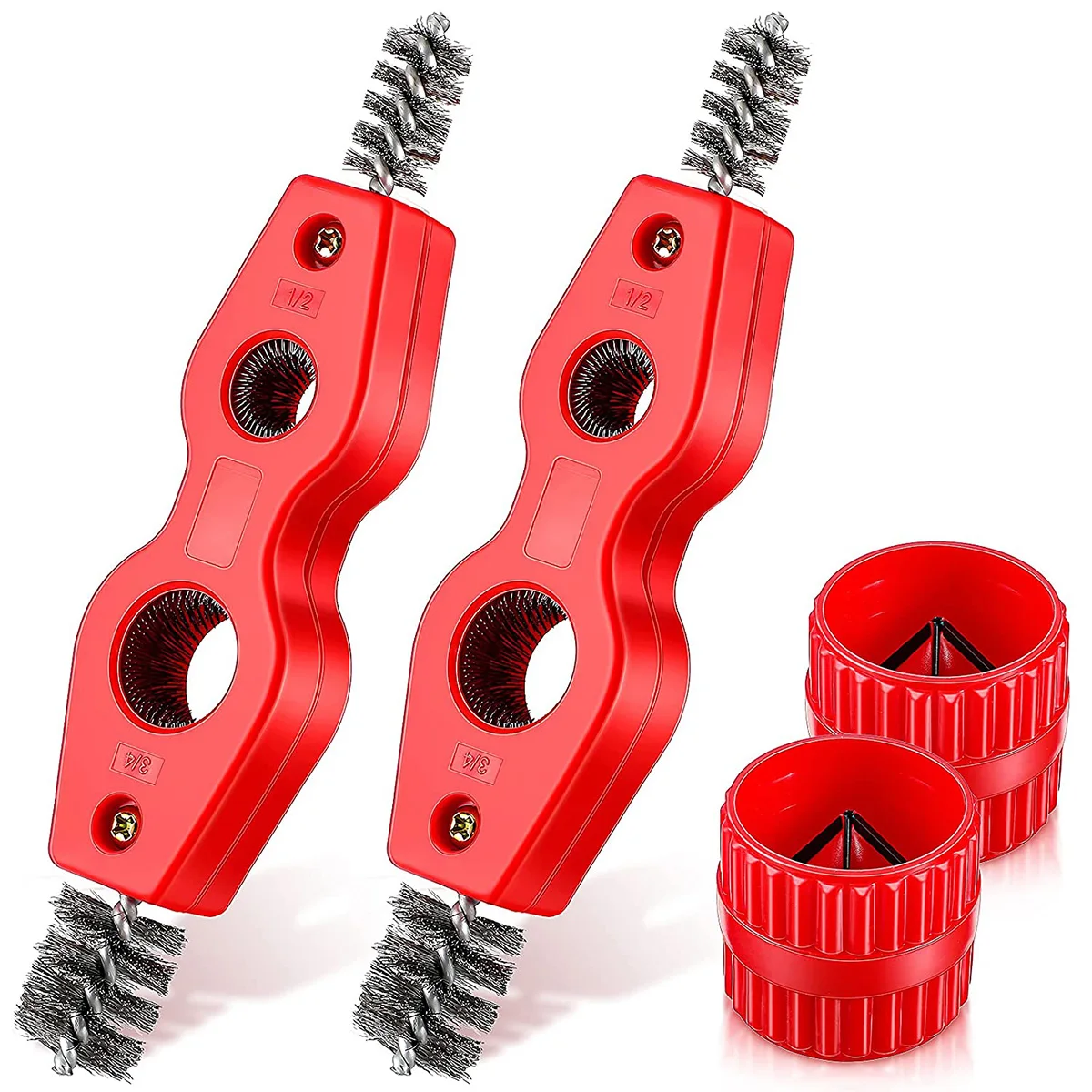 Copper Pipe Cleaner and Reamer Non-slip Inner-Outer Reamer PVC PPR Copper Brass Aluminum Pipe Tubing Chamfer Tool for Cleaning
Copper Pipe Cleaner and Reamer Non-slip Inner-Outer Reamer PVC PPR Copper Brass Aluminum Pipe Tubing Chamfer Tool for Cleaning