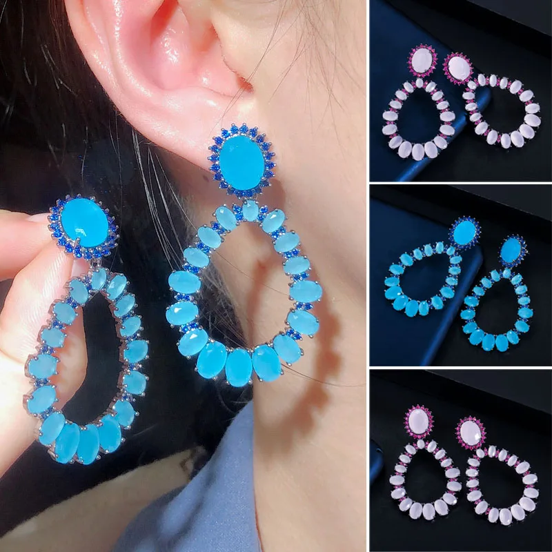 Корейские модные Висячие серьги для женщин, геометрические овальные кубические циркониевые кристаллы, бриллианты, эффектные ювелирные изд...
Корейские модные Висячие серьги для женщин, геометрические овальные кубические циркониевые кристаллы, бриллианты, эффектные ювелирные изд...