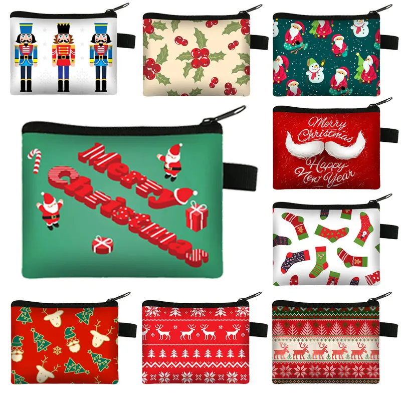Merry Christmas Print Coin Purse Santa Claus Card Earphone Holder Christmas Nutcracker Wallet Misletoe Coin Bag Zipper Pouch
Merry Christmas Print Coin Purse Santa Claus Card Earphone Holder Christmas Nutcracker Wallet Misletoe Coin Bag Zipper Pouch