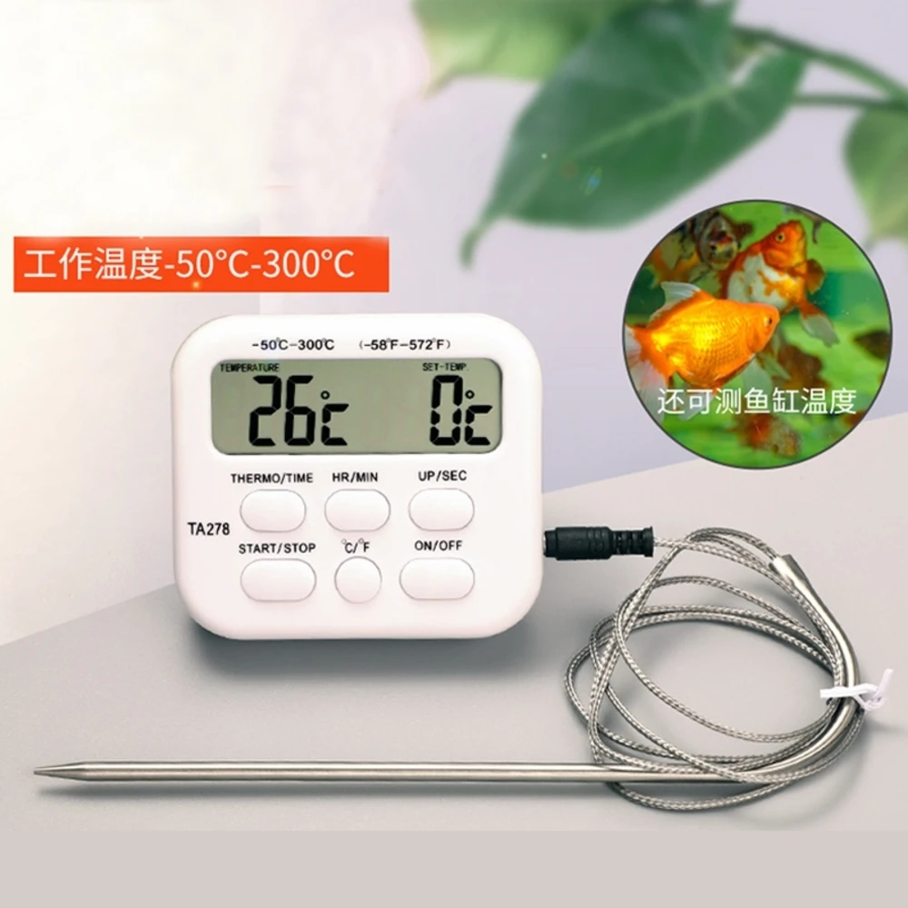 Термометр бытовой, высокоточный кухонный прибор для измерения температуры, для приготовления пищи, барбекю, ванны, крема с цифровым дисплее...
Термометр бытовой, высокоточный кухонный прибор для измерения температуры, для приготовления пищи, барбекю, ванны, крема с цифровым дисплее...