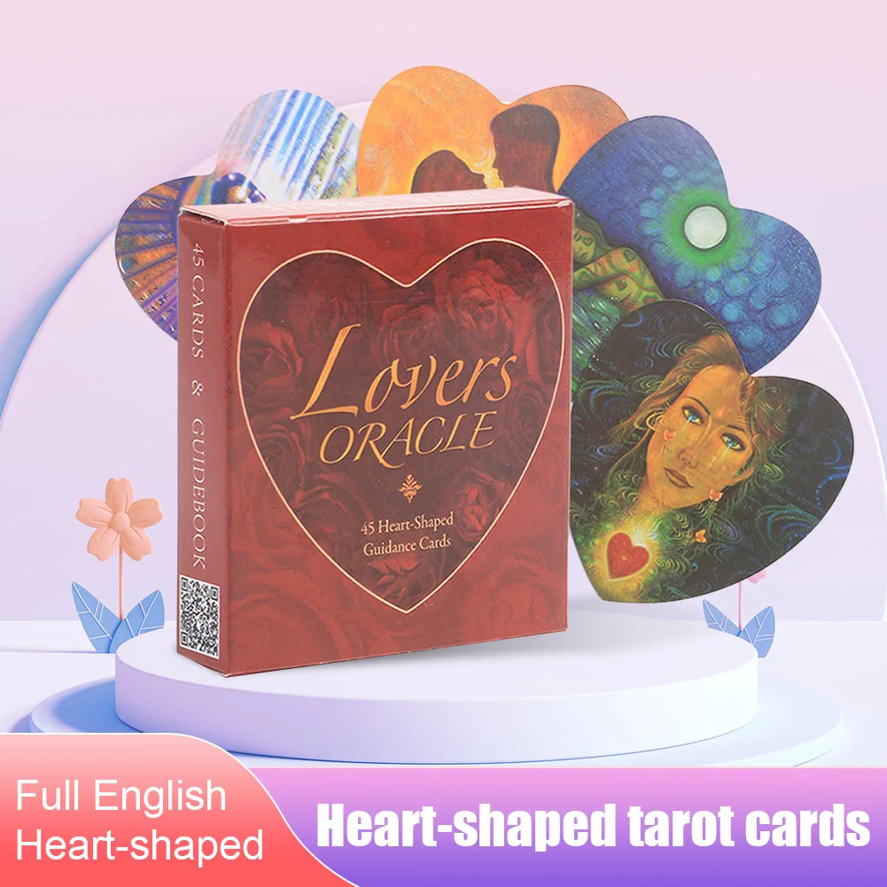 New 45pcs/pack Love Oracle Cards Full English Heart-Shaped Fortune Telling Cards Tarot Deck Board Games Playing Cards
New 45pcs/pack Love Oracle Cards Full English Heart-Shaped Fortune Telling Cards Tarot Deck Board Games Playing Cards