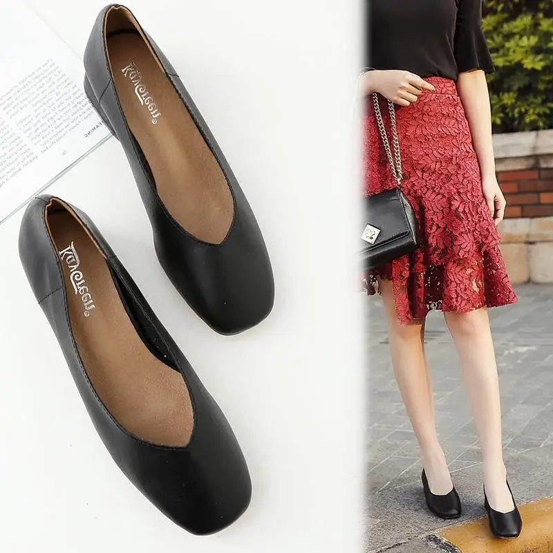 Color Black Shoes Korean Style Versatile Vintage Semi-high Heeled Spring lykj-yx
Color Black Shoes Korean Style Versatile Vintage Semi-high Heeled Spring lykj-yx