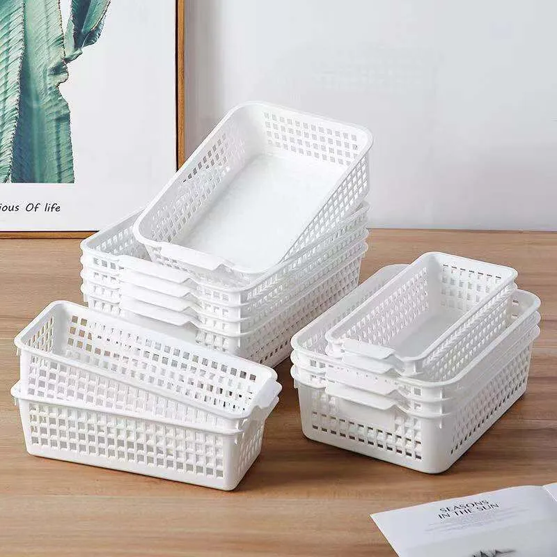 Household Plastic Hollow Desktop Storage Basket Snack Storage Basket Rectangular Sundries Storage Box Bathroom Rack Basket
Household Plastic Hollow Desktop Storage Basket Snack Storage Basket Rectangular Sundries Storage Box Bathroom Rack Basket