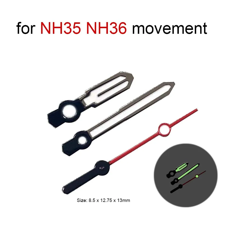 Watch Part Green Luminous Watch Hands for NH35/NH36/4R/7S Movement 3Pins Watch Pointers
Watch Part Green Luminous Watch Hands for NH35/NH36/4R/7S Movement 3Pins Watch Pointers