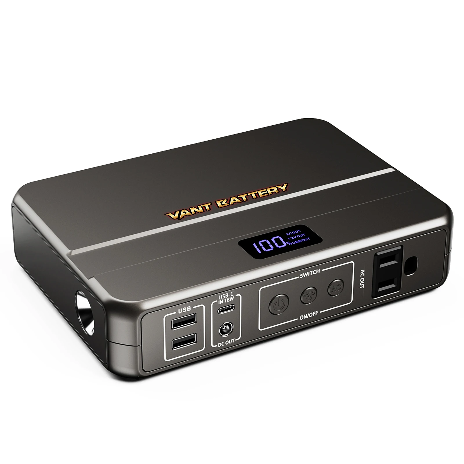 VANT Power Bank With AC Outlet 26800mAh 97Wh 100W Portable Laptop Charger Wireless Charger Dual USB Port Portable Power Battery
VANT Power Bank With AC Outlet 26800mAh 97Wh 100W Portable Laptop Charger Wireless Charger Dual USB Port Portable Power Battery
