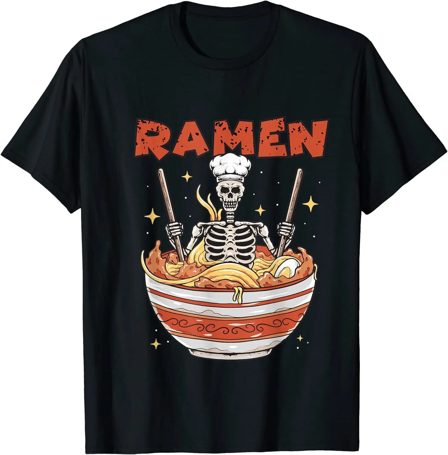 Kawaii Skeleton Chef in Ra Мужская хлопковая футболка с круглым вырезом, мужские повседневные футболки с коротким рукавом, топы, Прямая поставка